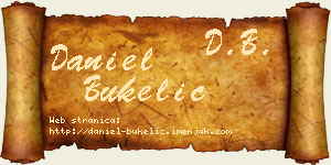 Daniel Bukelić vizit kartica